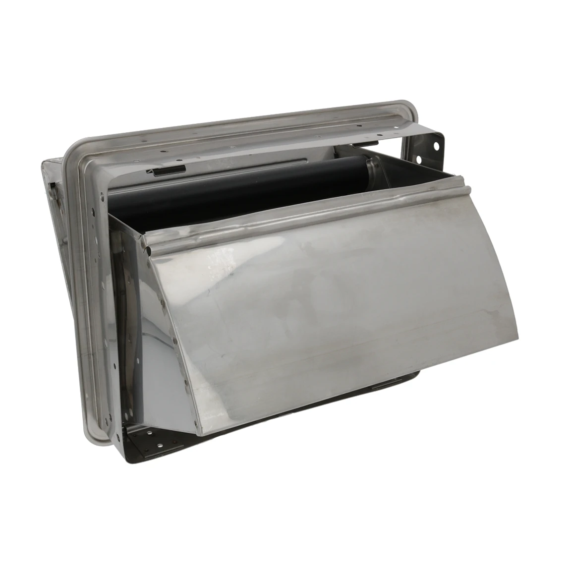 Stainless Steel Fold-down Knock Box Drawer 2 Stainless Steel Fold-down Knock Box Drawer - Image 2