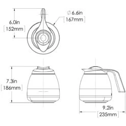 BUNN® BUNN 64 Oz. Thermal Coffee Server 5 BUNN® BUNN 64 Oz. Thermal Coffee Server -Coffee Machine Shop 51746.0001 diagram