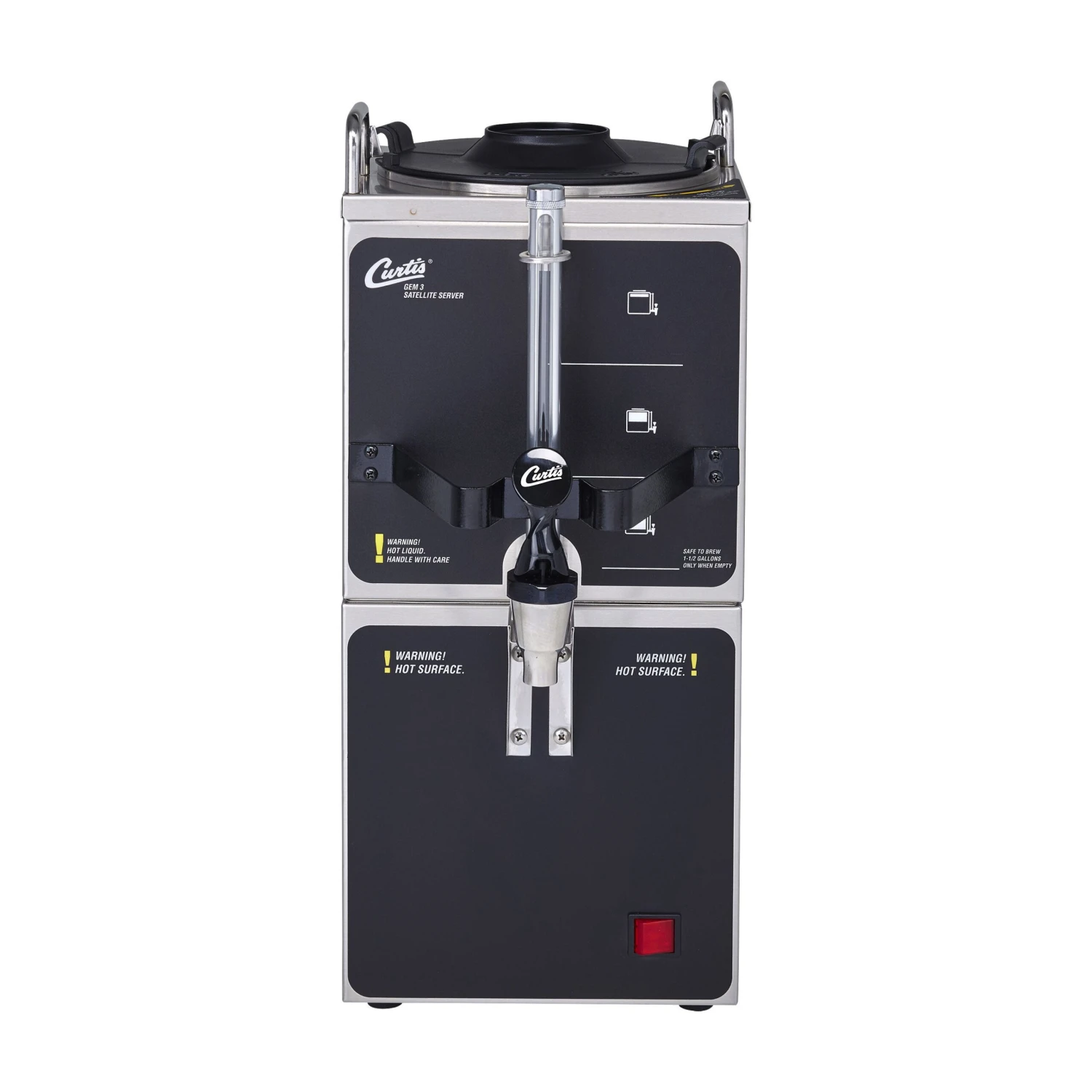 Wilbur Curtis Gemini 1.5 Gallon Satellite Coffee Server & Warmer Stand 1 Wilbur Curtis Gemini 1.5 Gallon Satellite Coffee Server & Warmer Stand
