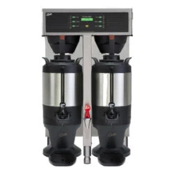 G3 Twin 1.5 Gallon Coffee Brewer, 3 PH W/ Brew Basket Locks