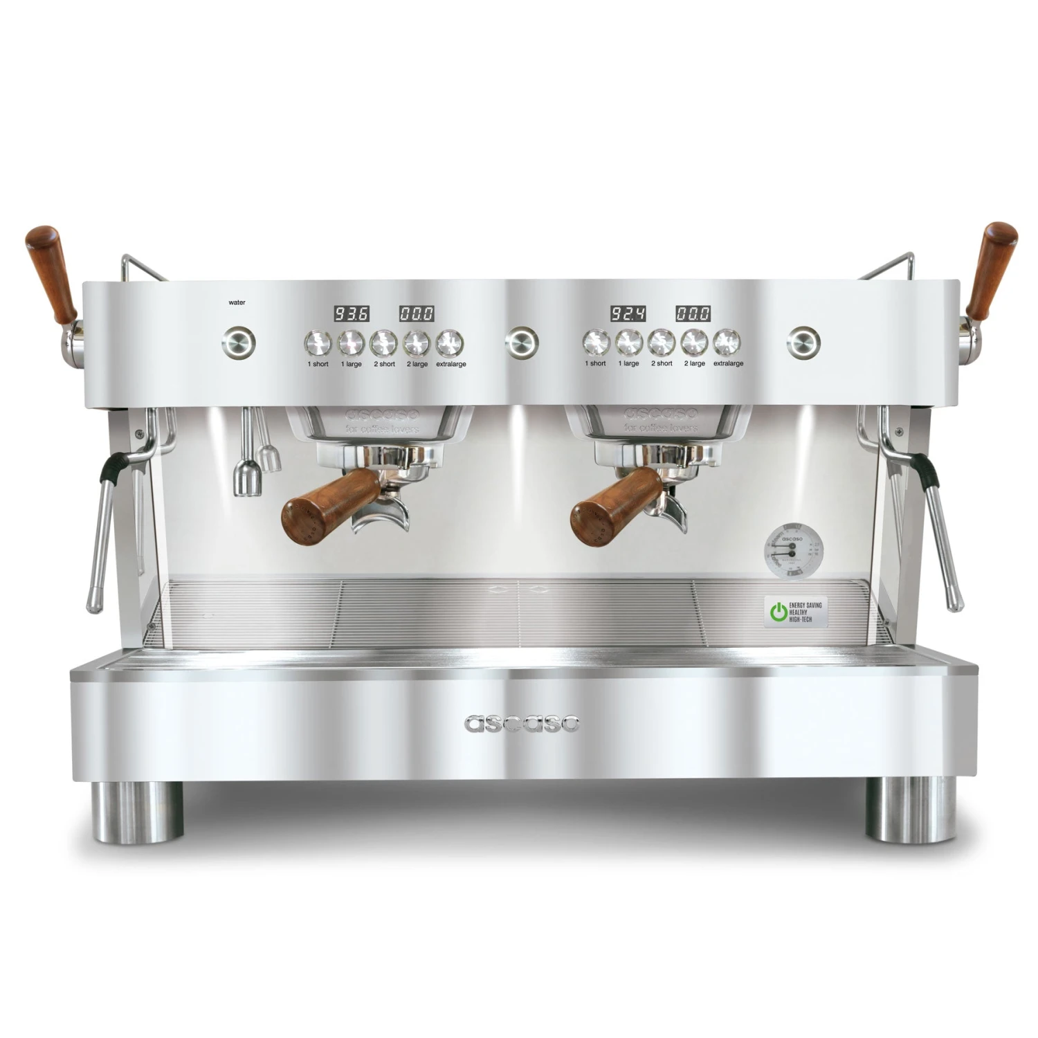 Ascaso Barista T Plus, Automatic 2 Group Espresso Machine, With Thermodynamic Technology (Inox) 1 Ascaso Barista T Plus, Automatic 2 Group Espresso Machine, With Thermodynamic Technology (Inox)