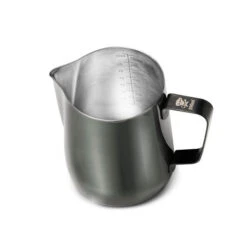 Colored Frothing Pitcher 20oz - Black 6 Colored Frothing Pitcher 20oz - Black -Coffee Machine Shop black 590 qtrxtop1