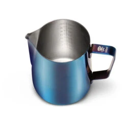 Colored Frothing Pitcher 20oz - Blue 6 Colored Frothing Pitcher 20oz - Blue -Coffee Machine Shop blue 590 qtrxtop1