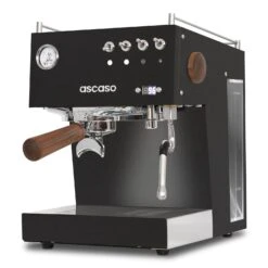 Ascaso Steel DUO Programmable Espresso Machine W/PID Controller, Dual Thermoblock, 120V (Black) -Coffee Machine Shop duo black xfrt