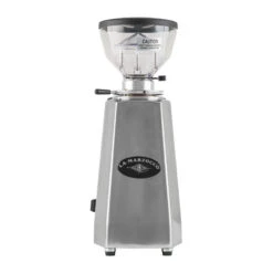 La Marzocco Lux D Espresso Grinder - Polished Aluminum -Coffee Machine Shop lux d aluminum back