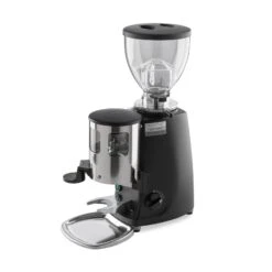 Mazzer Mini W/ Timer Switch Manual Doser Commercial Espresso Grinder - Black