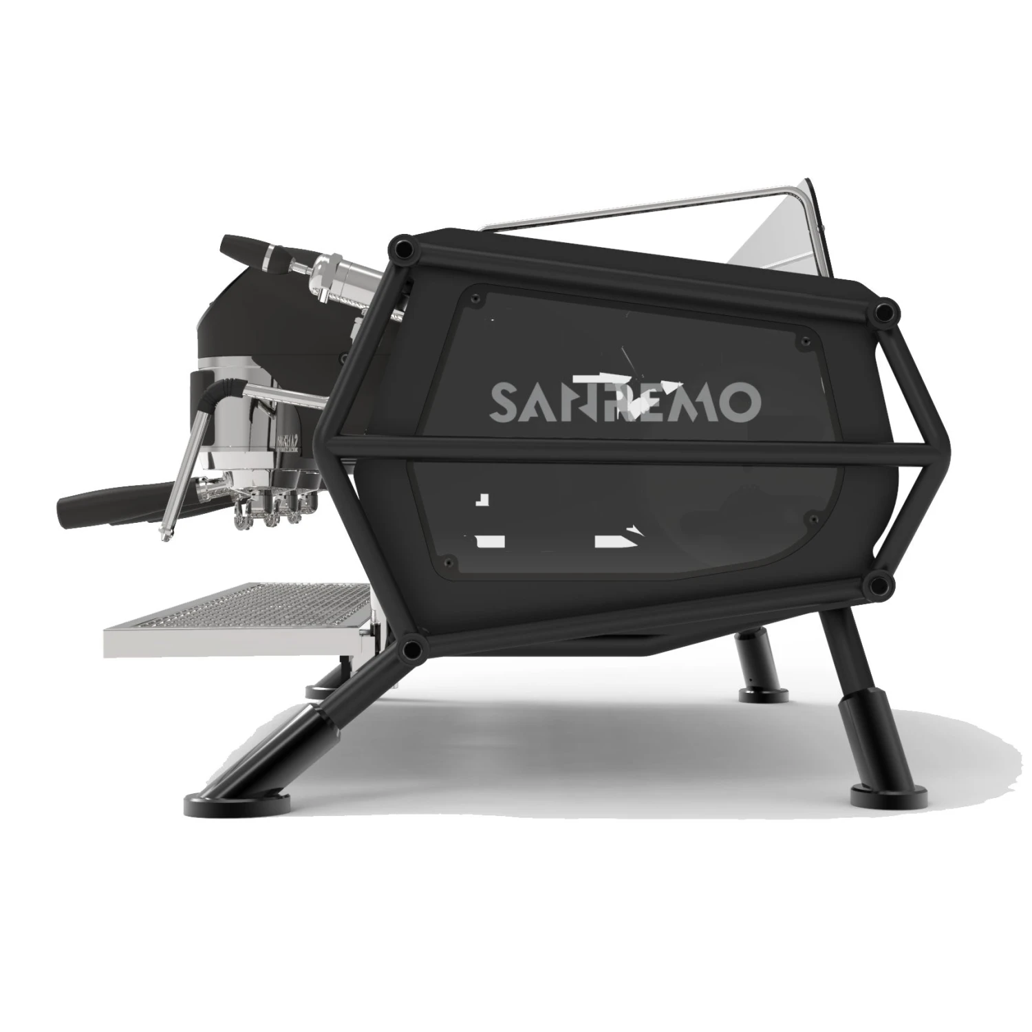 Sanremo Café Racer Naked 2 Group Volumetric Espresso Machine - Black/Black 2 Sanremo Café Racer Naked 2 Group Volumetric Espresso Machine - Black/Black - Image 2