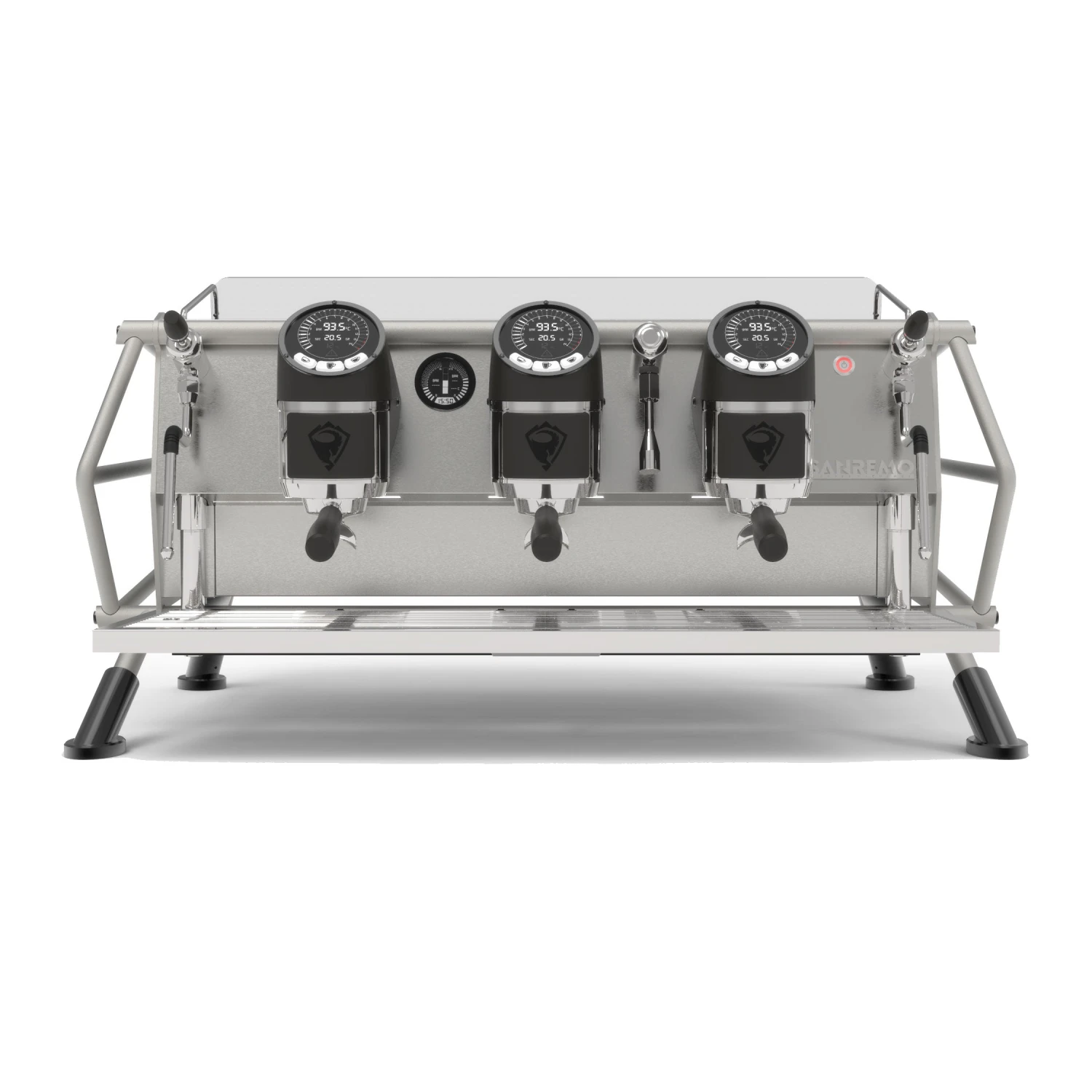 Sanremo Café Racer Naked 3 Group Volumetric Espresso Machine - Steel/Black 1 Sanremo Café Racer Naked 3 Group Volumetric Espresso Machine - Steel/Black