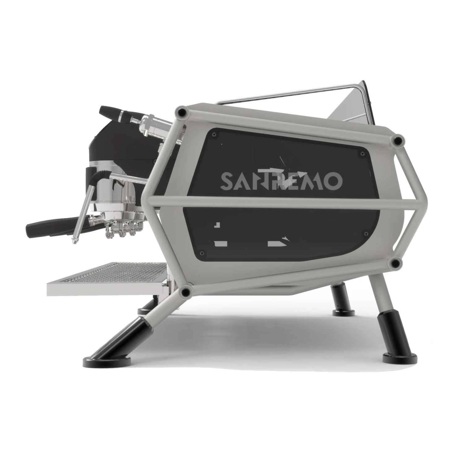Sanremo Café Racer Naked 3 Group Volumetric Espresso Machine - Steel/Black 2 Sanremo Café Racer Naked 3 Group Volumetric Espresso Machine - Steel/Black - Image 2