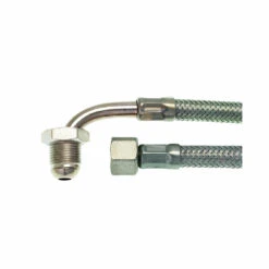 Rancilio 3/8" M X 3/8" F 180 Cm. Stainless Steel Hose With Elbow (Special Order Item)