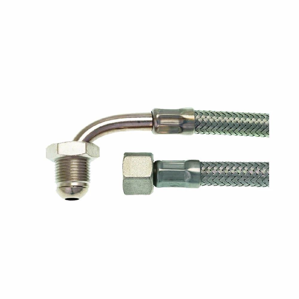 Rancilio 3/8" M X 3/8" F 180 Cm. Stainless Steel Hose With Elbow (Special Order Item) 1 Rancilio 3/8" M X 3/8" F 180 Cm. Stainless Steel Hose With Elbow (Special Order Item)