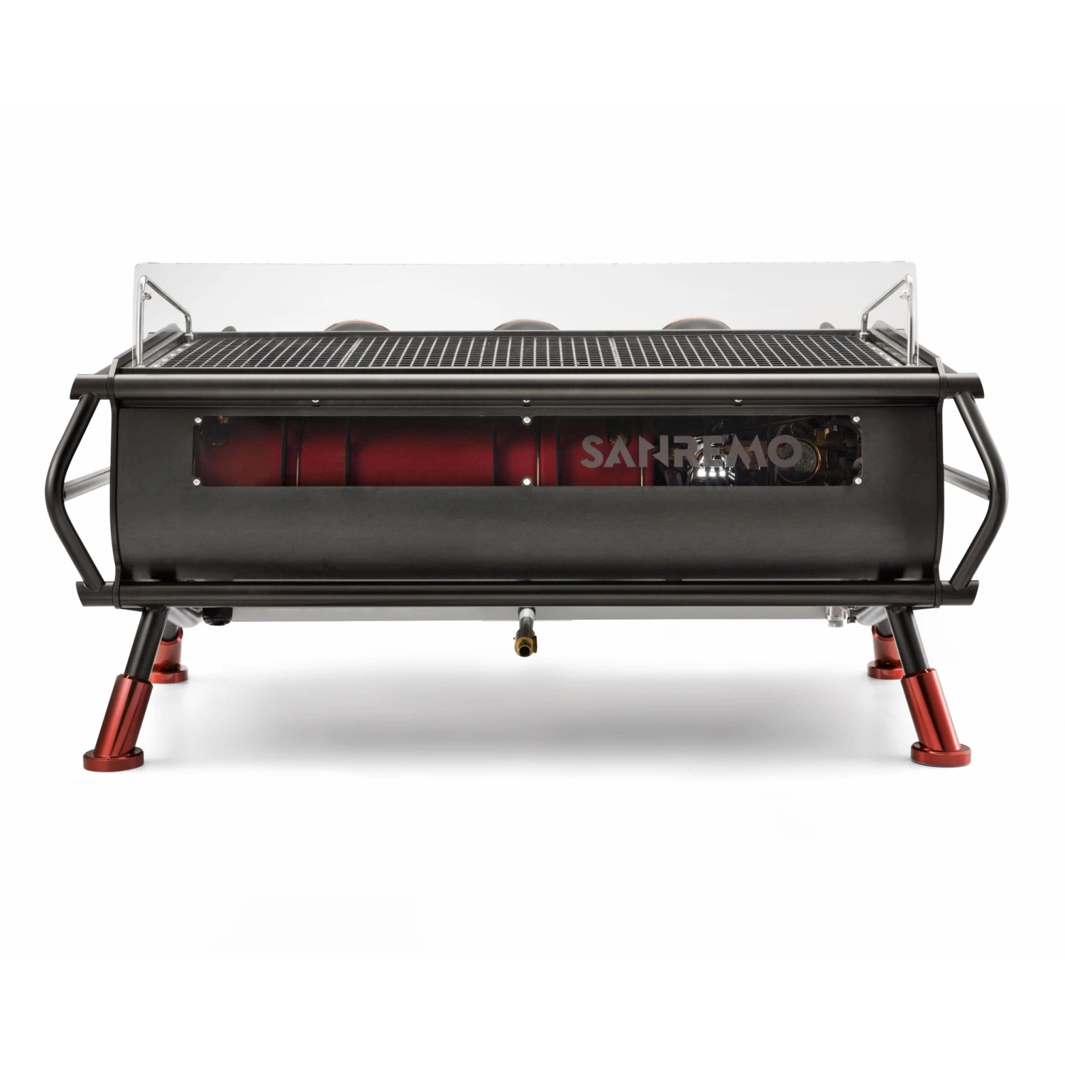 Sanremo Café Racer Naked 3 Group Volumetric Espresso Machine - Black/Red 3 Sanremo Café Racer Naked 3 Group Volumetric Espresso Machine - Black/Red - Image 3