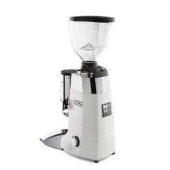 USED Mazzer Robur S Manual Doser Commercial Espresso Grinder - White -Coffee Machine Shop robur s auto white qtrback 9174387d 6569 4d79 ba9e e5062382ced3
