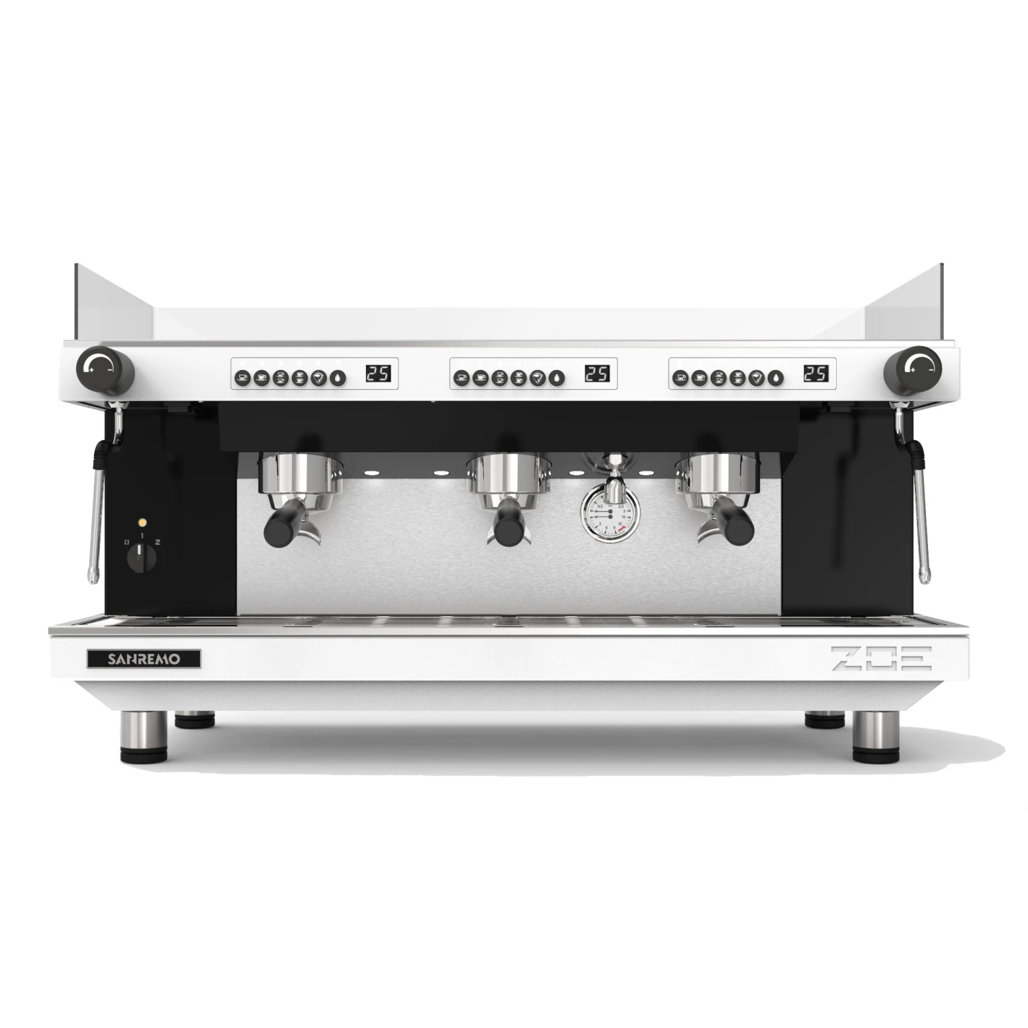 Sanremo Zoe Competition 3 Group Volumetric Espresso Machine - White 1 Sanremo Zoe Competition 3 Group Volumetric Espresso Machine - White